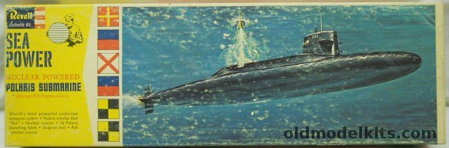 Revell 1/261 George Washington Class SSBM Nuclear Powered Polaris Missile Submarine, H425-250 plastic model kit
